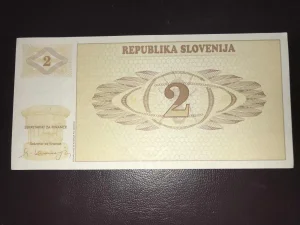 Slovenija 2 tolara.Unc.