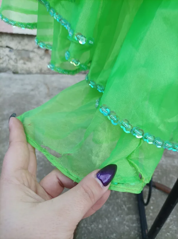 Zelena Kostim Suknja za Trbušni Ples/Burlesku M
