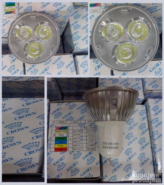LED sijalica3W 3200K GU10,mr16,GU5.3,e27