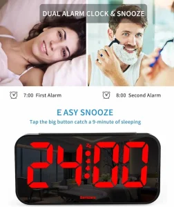 Budilnik sa velikim LED displejem 10 inča