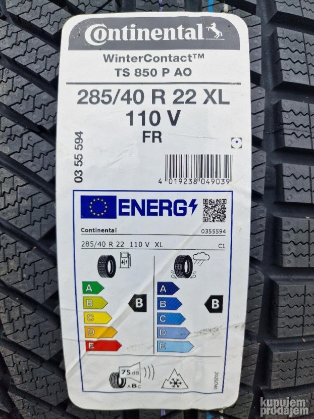 nove zimske gume 285/40 R22 Continental