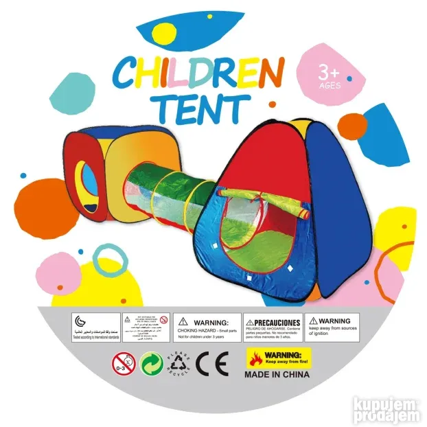 Sator za decu vise dezena kucica tunel kocka 3,02M i obican