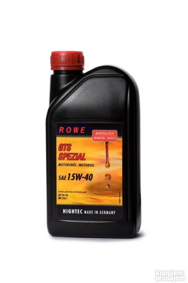 Mineralisches Motoröl ROWE Hightec GTS Motoröl 20W-20 • 5 Liter • Made In Germany • Für Otto- & Dieselmotoren Hightec GTS 20W-20