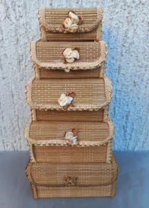 Set od bambusa za odlaganje nakita model 1