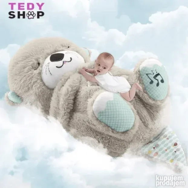 Meda koji diše, svetli i svira uspavanke TOP IGRAČKA za bebe
