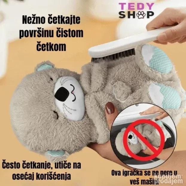 Meda koji diše, svetli i svira uspavanke TOP IGRAČKA za bebe