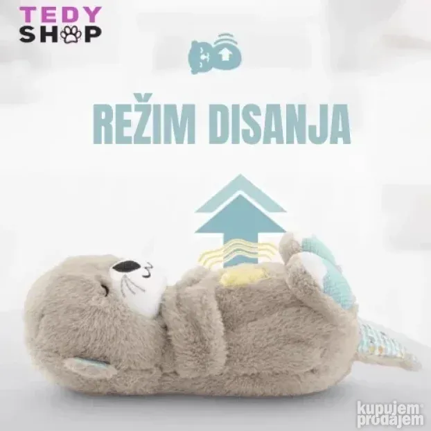 Meda koji diše, svetli i svira uspavanke TOP IGRAČKA za bebe