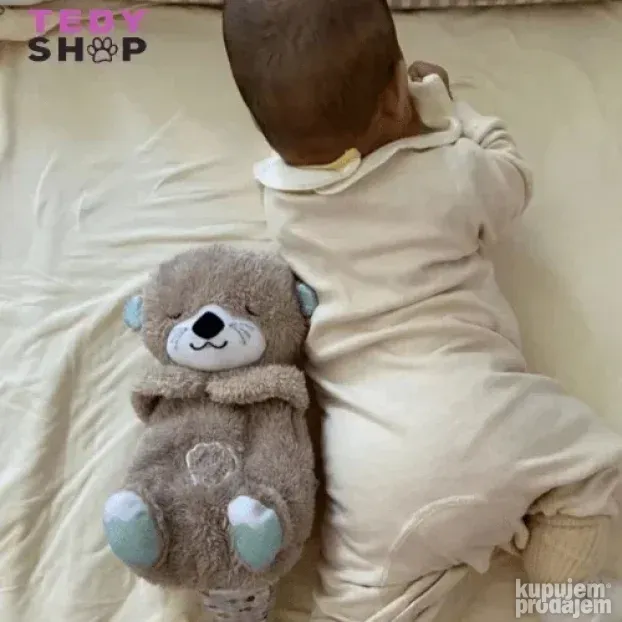 Meda koji diše, svetli i svira uspavanke TOP IGRAČKA za bebe