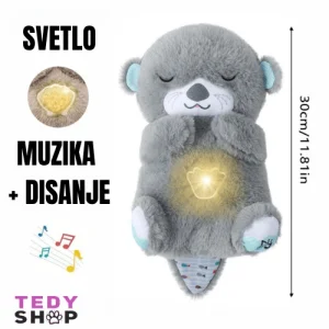 Meda koji diše, svetli i svira uspavanke TOP IGRAČKA za bebe