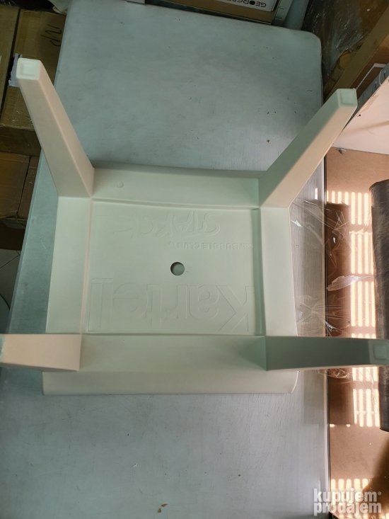 Bastenski Stocic 51.5x51.5x41.5cm ( Beli )- Kartell