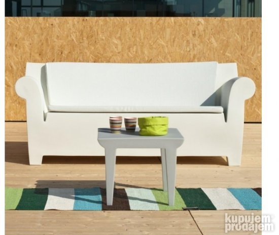 Bastenski Stocic 51.5x51.5x41.5cm ( Beli )- Kartell