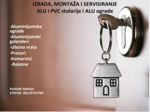 Roletne,komarnici,alu ograda,rolo i segmentna vrata