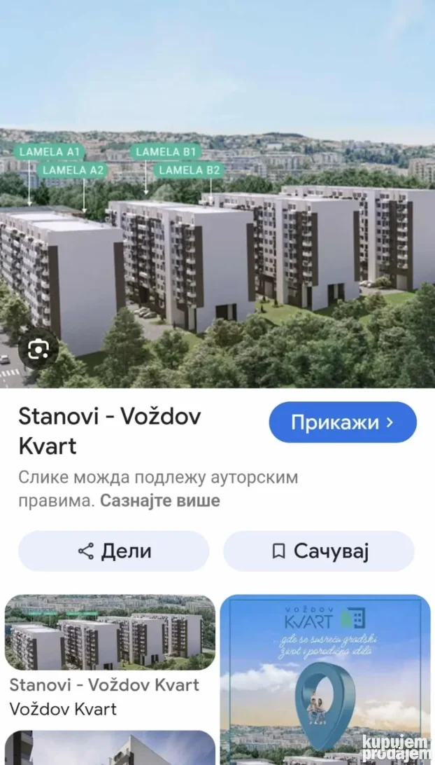 Vozdov Kvart Novo Lux, Dušanovac, 2.0 dvosoban, 63.41 m²
