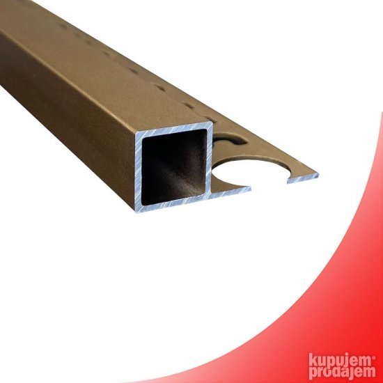 Aluminijumska lajsna (profil) za keramiku KVADA 10