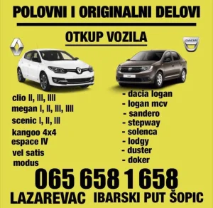 Dacija Dacia delovi polovni