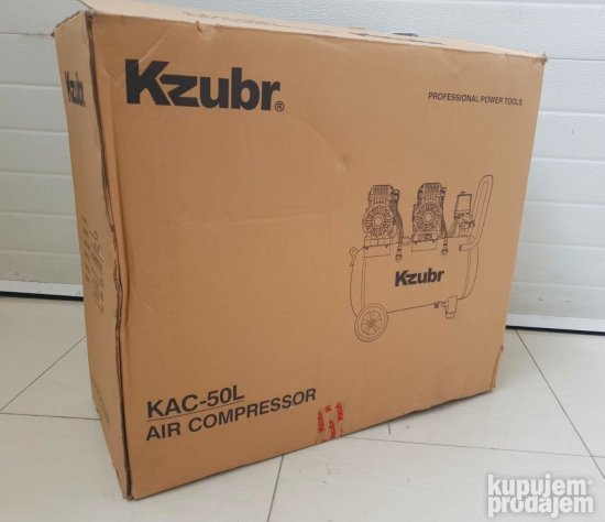 Kompresor bešumni KZUBR 50 litara