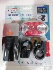 LED prednja i zadnja lampa za biciklu sa nosačima