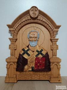 Sv. Nikola (ikona - duborez)