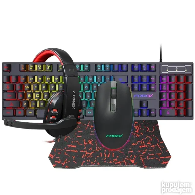 Forev FV-Q809 Gaming set, Tastatura +Miš +Pad +Slušalice