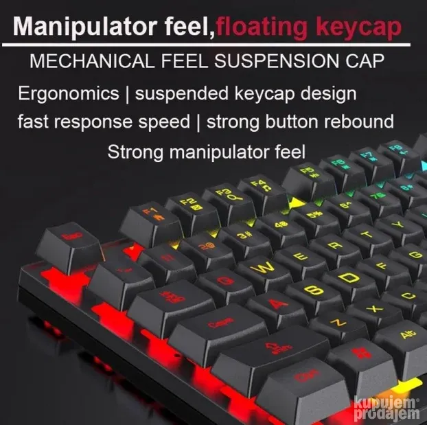 Forev FV-Q809 Gaming set, Tastatura +Miš +Pad +Slušalice