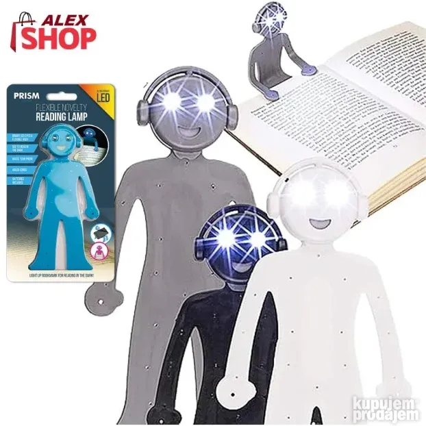 Fleksibilna lampa za čitanje knjiga držač i obeleživač