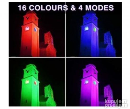 Set 2 Led Reflektora Multicolor 60W-5000K ( Ustellar IP66)