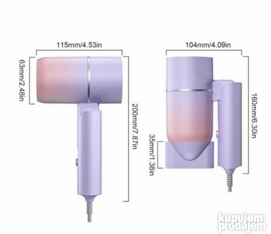 Fen za kosu - sklopivi fen 1500w sonar SN-39
