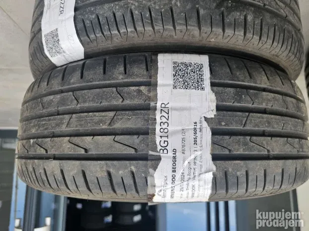 polovne letnje gume malo koriscene 205/60 r 16 hankook 2kom
