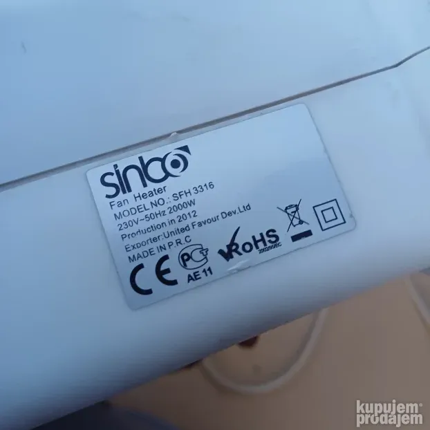 Grejalica Sinbo