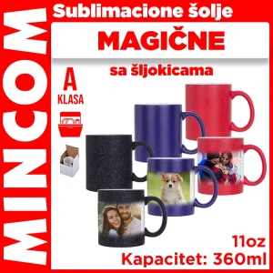 Šolje za sublimaciju-magične sa šljokicama