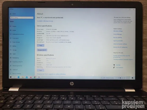 Laptop HP Pavilion 15-bs076nz i5-7200U 12GB 128GB+2TB FHD