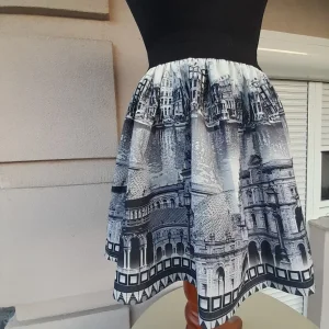 S suknja u glokne sa slikom grada