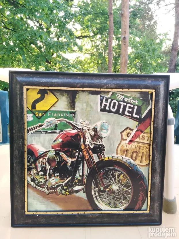 Uramnjeni posteri motocikala 2 komada