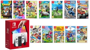 Nintendo Switch Oled White sa preko 40 igara NOVO/Garancija