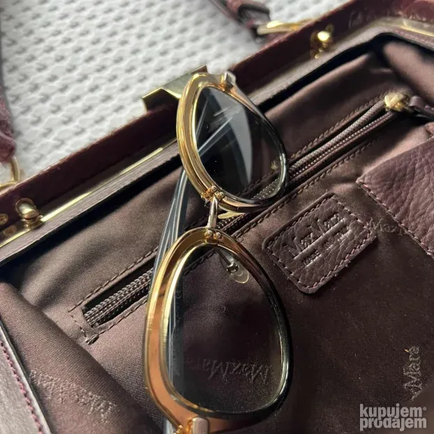MAXMARA ORIGINAL midi burgundi tasna torba