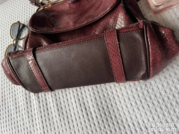 MAXMARA ORIGINAL midi burgundi tasna torba