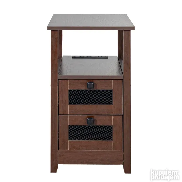 VEVOR noćni sto sa USB priključcima i utičnicama, 2