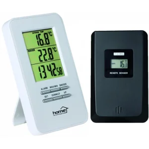 Cable without outside inside thermometer alarm clock