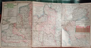 Mochentliche Kriegsschauplatz-karte mit Chronik, 1916