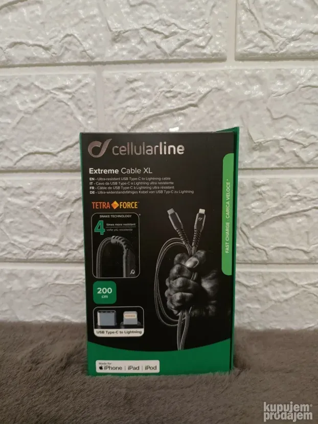 Extreme cable USB tip C - 200cm