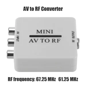 AV RF audio+video činč na RF TV kanal av2rf 67.25/61.25MHz