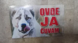 Tabla-Ovde ja čuvam AZIJAT-2-Srednjeazijski ovčar