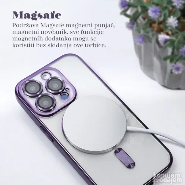 Torbica Magsafe Lux za iPhone 14 6.1 crna