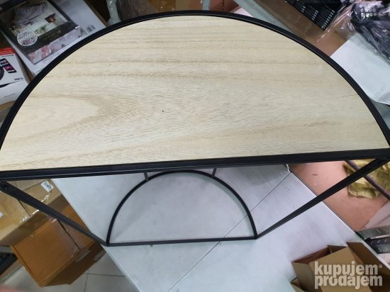 Polukruzni Stocic Polica 75x52.5x26.5-LIFA LIVING