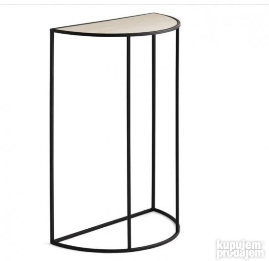 Polukruzni Stocic Polica 75x52.5x26.5-LIFA LIVING