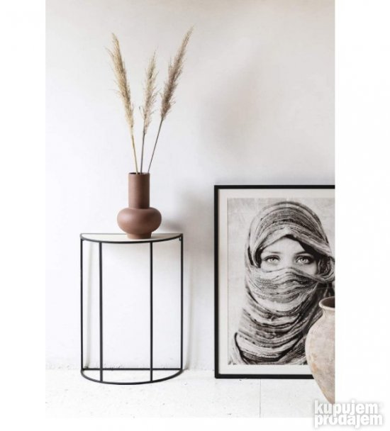 Polukruzni Stocic Polica 75x52.5x26.5-LIFA LIVING