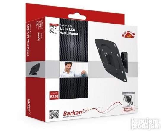 BARKAN E220.B LCD TV zidni nosač do 37"