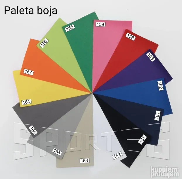 Šoteks (impregnirano platno) sve boje
