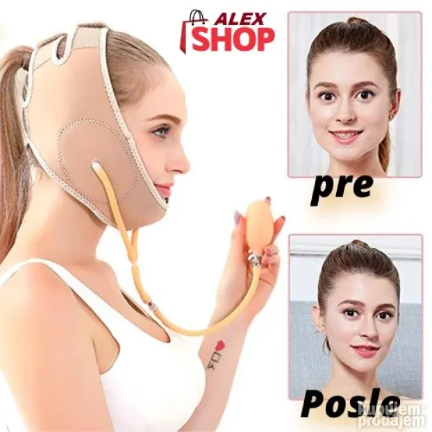 Profi maska za zatezanje lica i brade sa vazdušnom pumpom