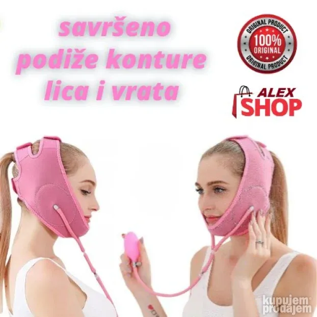 Profi maska za zatezanje lica i brade sa vazdušnom pumpom